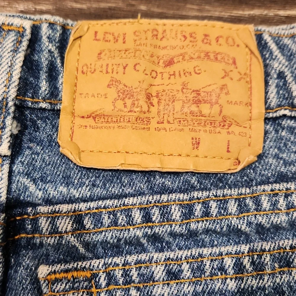 ❤️ LEVI'S 80'S VINTAGE 501 HIGH RISE CROPPED JEAN SHORTS #546, 6